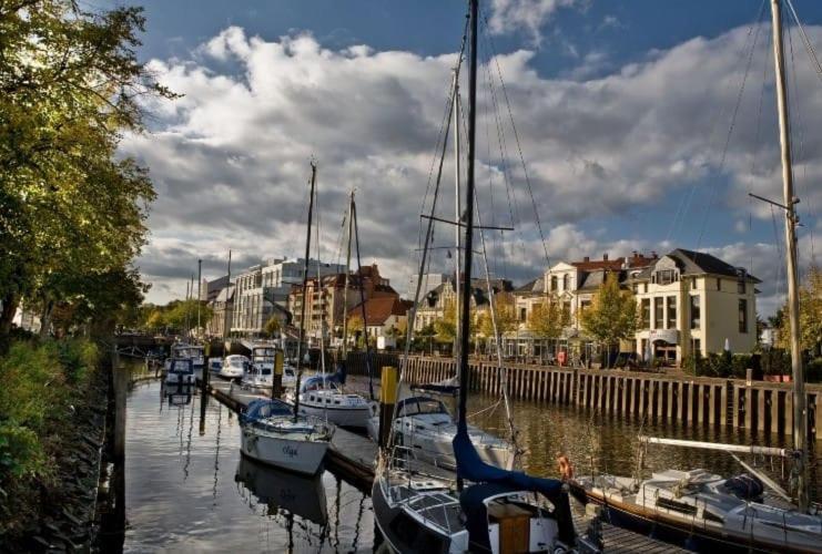 Hafenperle Ferienwohnung Am Alten Stadthafen In Oldenburg - Zentrale City Lage Ngoại thất bức ảnh